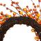 14" Orange & Red Berry Artificial Fall Harvest Twig Wreath
